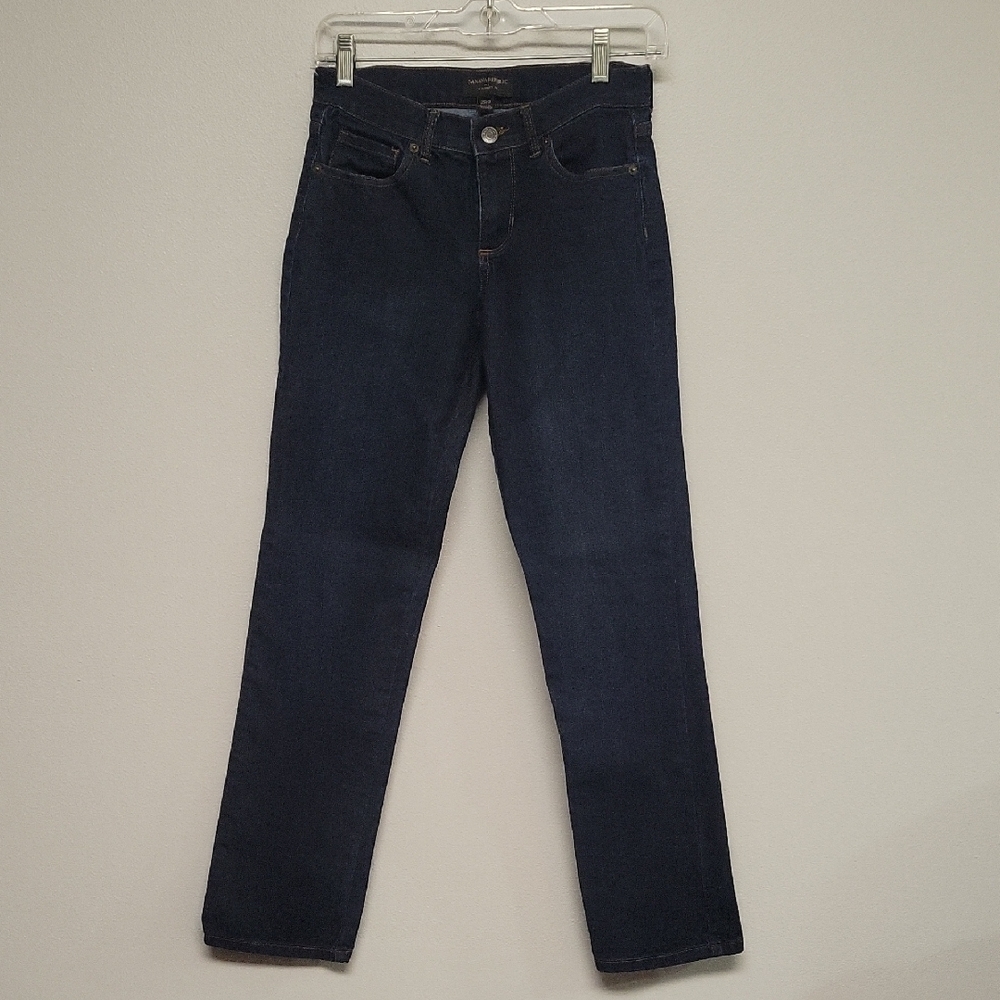 Banana Republic Women's Straight Leg Jeans in Deep Blue